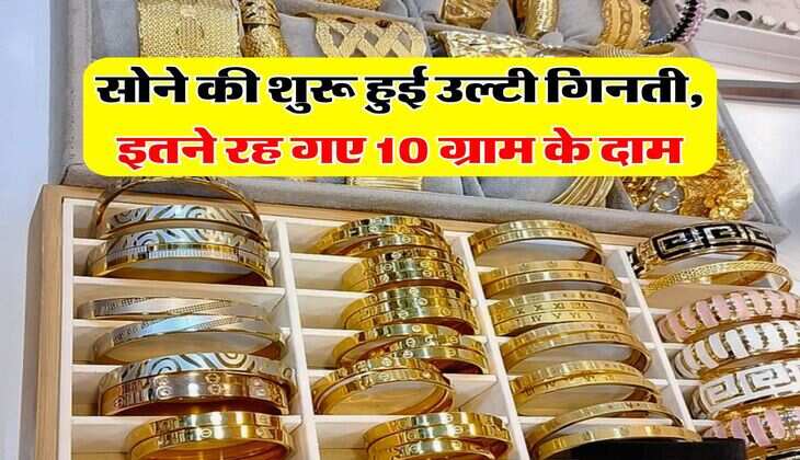 Gold Price Down : सोने की शुरू हुई उल्टी गिनती, इतने रह गए 10 ग्राम के दाम