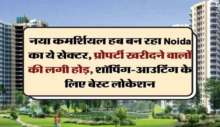 नया कमर्शियल हब बन रहा Noida का ये सेक्टर, प्रोपर्टी खरीदने वालों की लगी होड़, शॉपिंग-आउटिंग के लिए बेस्ट लोकेशन
