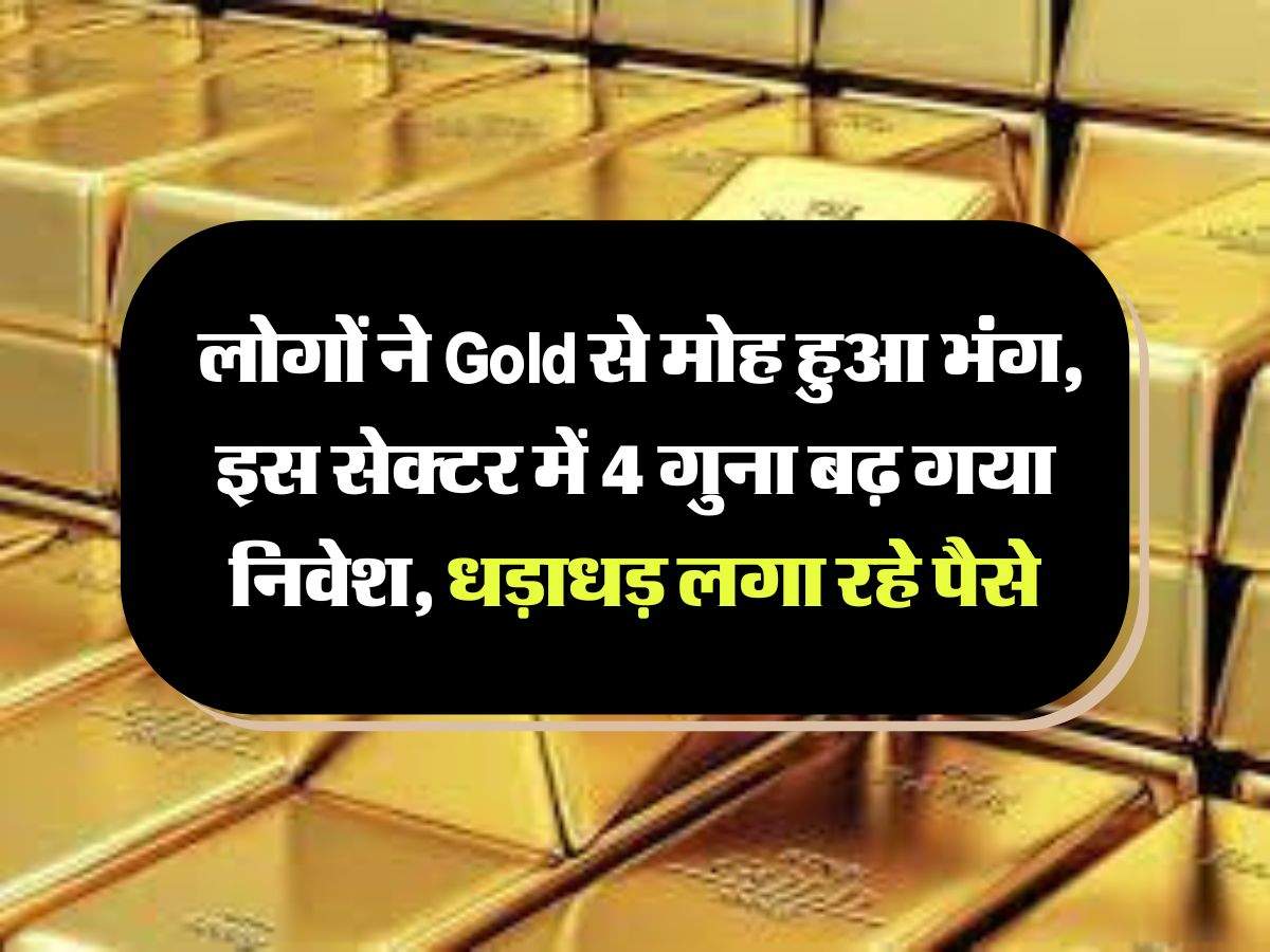 Investment : लोगों ने Gold से मोह हुआ भंग, इस सेक्टर में 4 गुना बढ़ गया निवेश, धड़ाधड़ लगा रहे पैसे