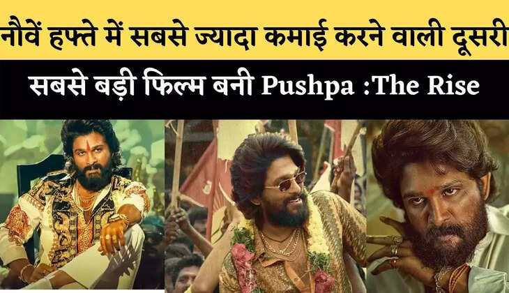Pushpa Movie Collection : नौवें हफ्ते में सबसे ज्यादा कमाई करने वाली दूसरी सबसे बड़ी फिल्म बनी पुष्पा (Pushpa), इतने रुपये का हुआ कलेक्शन