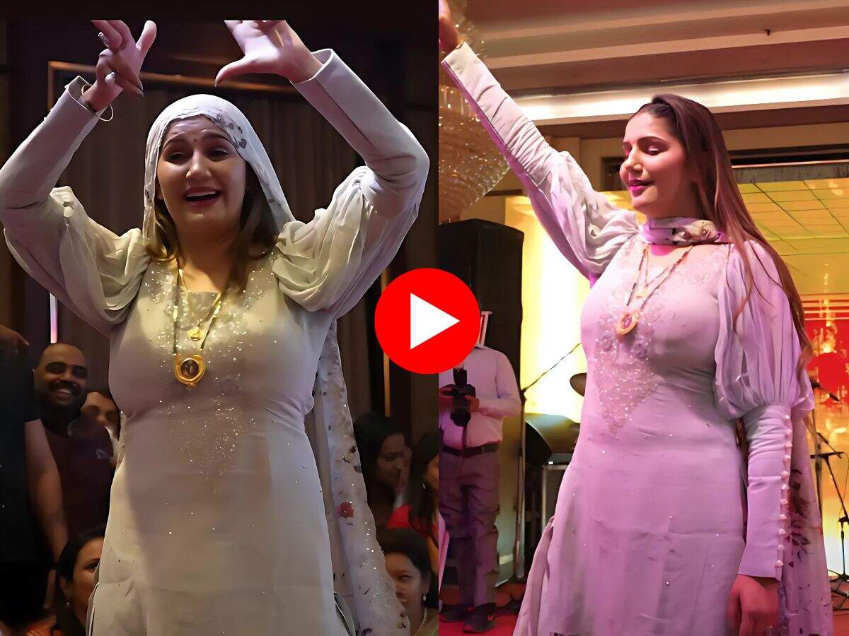 Sapna Chaudhary Dance : फिटिंग के सूट सलवार में सपना चौधरी ने ठुमके मार महफिल में लगा दिए चार-चांद