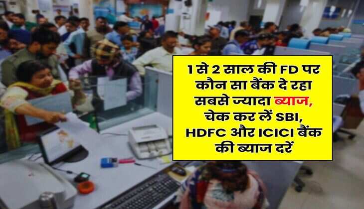 Fixed Deposit Rates : 1 से 2 साल की FD पर कौन सा बैंक दे रहा सबसे ज्यादा ब्याज, चेक कर लें SBI, HDFC और ICICI बैंक की ब्याज दरें
