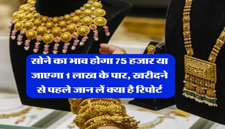 Gold Rate : सोने का भाव होगा 75 हजार या जाएगा 1 लाख के पार, खरीदने से पहले जान लें क्या है रिपोर्ट