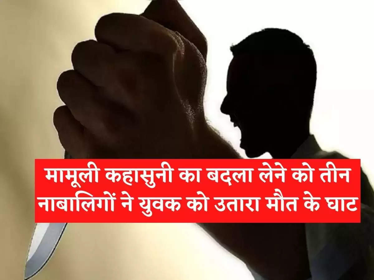 मामूली कहासुनी का बदला लेने को तीन नाबाल‍िगों ने युवक को उतारा मौत के घाट…..