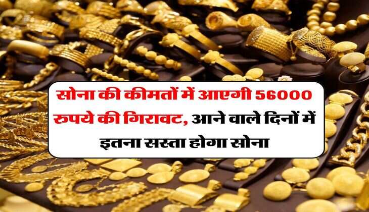Gold Rate : सोना की कीमतों में आएगी 56000 रुपये की गिरावट, आने वाले दिनों में इतना सस्ता होगा सोना