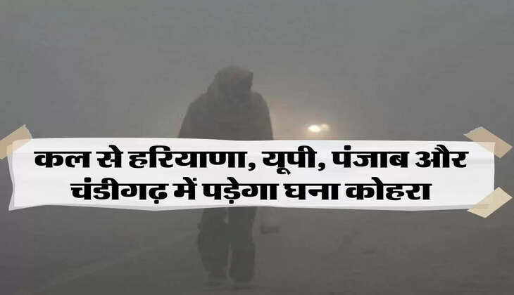 Aaj Ka Mausam: कल से हरियाणा, यूपी, पंजाब और चंडीगढ़ में पड़ेगा घना कोहरा, जानिए अगले 3 दिन का मौसम&nbsp;