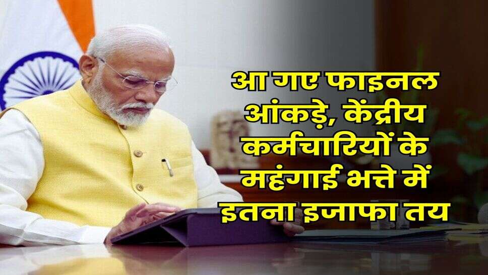 DA Hike July : आ गए फाइनल आंकड़े, केंद्रीय कर्मचारियों के महंगाई भत्ते में इतना इजाफा तय