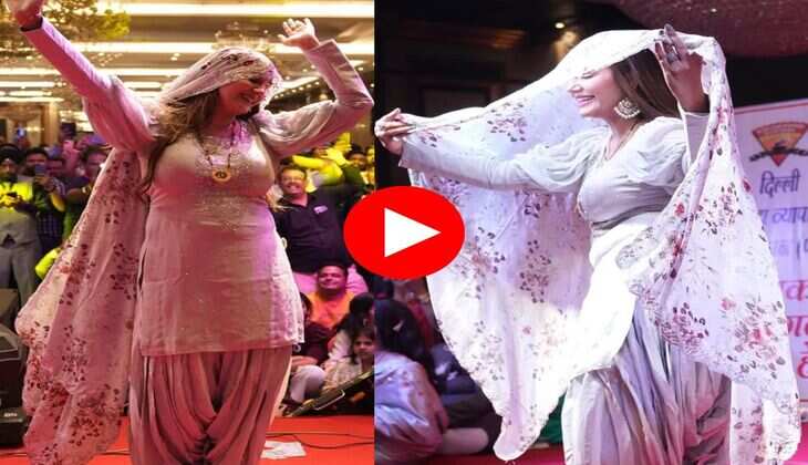 Sapna Choudhary Dance : सपना ने स्टेज पर मटकाई कमर, फैंस हुए क्रेजी