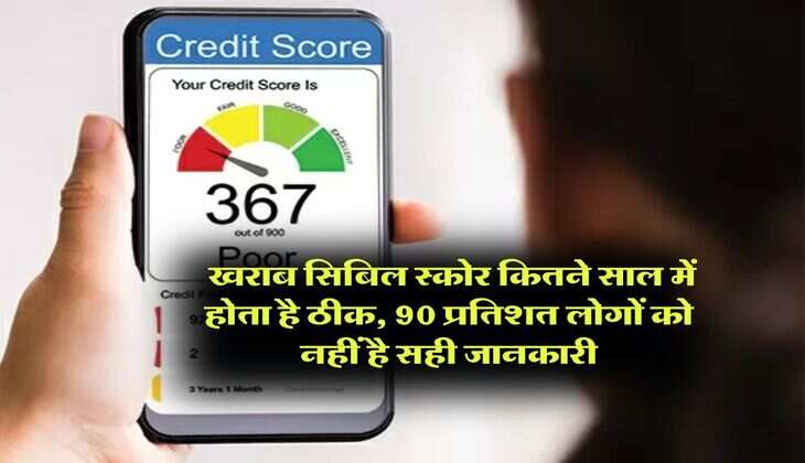 CIBIL Score : खराब सिबिल स्कोर कितने साल में होता है ठीक, 90 प्रतिशत लोगों को नहीं है सही जानकारी