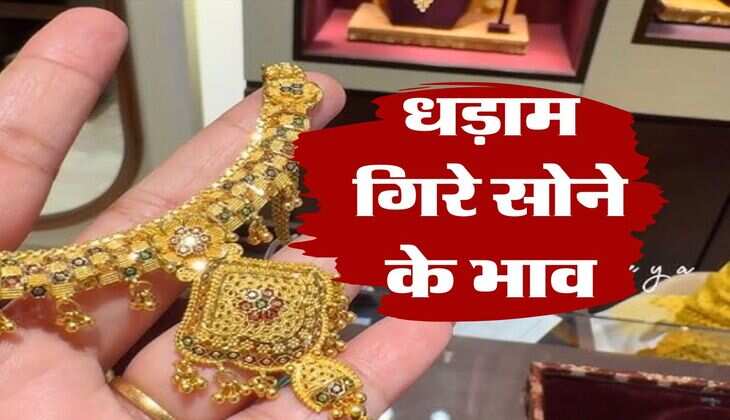 Gold Silver Rate : धड़ाम गिरे सोने के भाव, चांदी की कीमतों पर ब्रेक, जानिए आज का ताजा भाव 