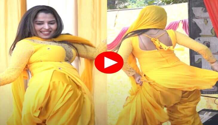Haryanvi Dance : सिर से चुन्नी उतार मुस्कान बेबी चली मटक मटक, जबरदस्त ठुमकों से माहौल कर दिया गर्म