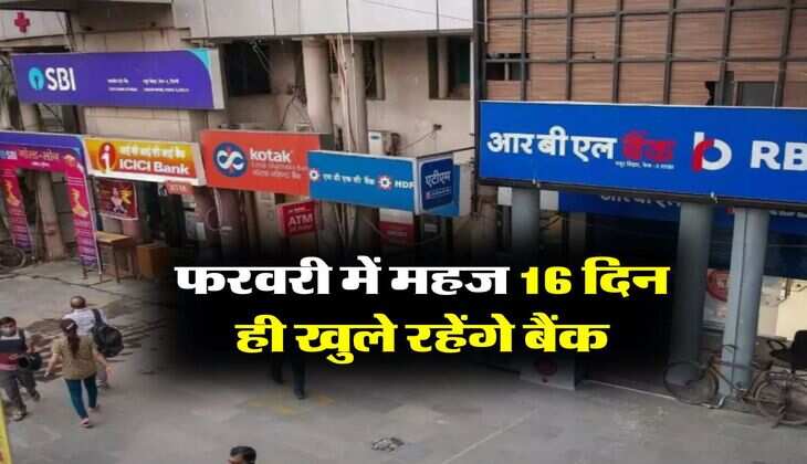 Bank Holidays : फरवरी में महज 16 दिन ही खुले रहेंगे बैंक, ब्रांच जाने ये पहले चेक कर लें लिस्ट