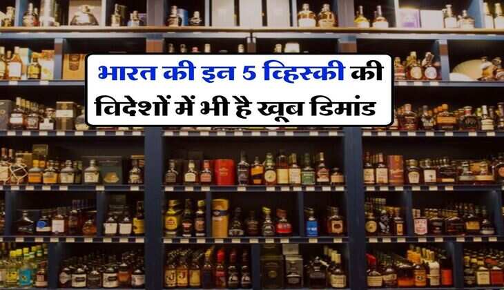 Whiskey : भारत की इन 5 व्हिस्की की विदेशों में भी है खूब डिमांड, शराब से सरकार कर रही बंपर कमाई