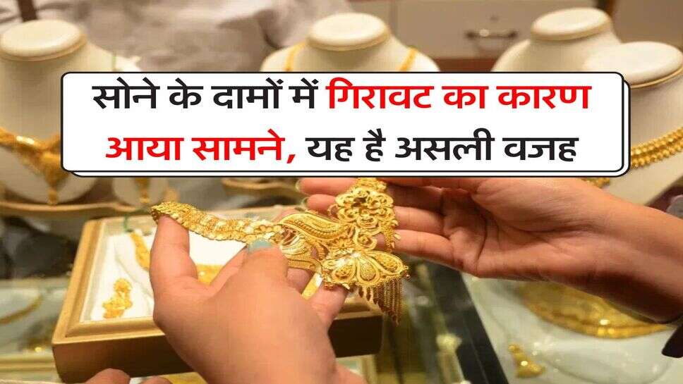 Gold Price Down : सोने के दामों में गिरावट का कारण आया सामने, यह है असली वजह