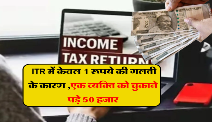 ITR Mistakes 2024: ITR में केवल 1 रूपये की गलती के कारण ,एक व्यक्ति को चुकाने पड़े 50 हजार, कहीं आप भी तो नहीं अपना रहे ये तरीका 