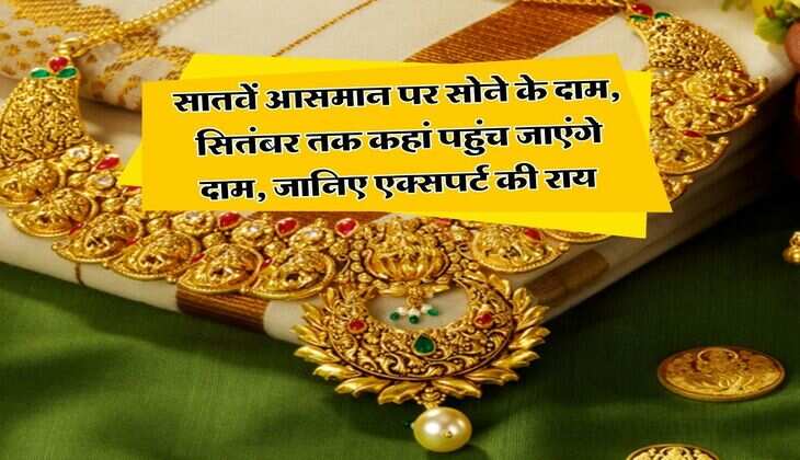 Gold Rate : सातवें आसमान पर सोने के दाम, सितंबर तक कहां पहुंच जाएंगे दाम, जानिए एक्सपर्ट की राय