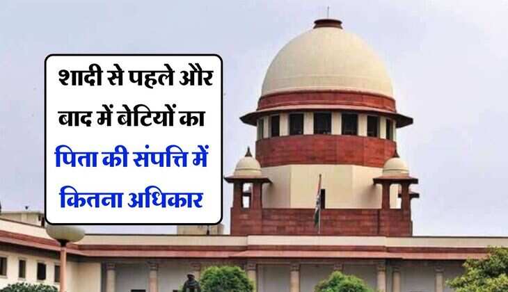 SC : शादी से पहले और बाद में बेटियों का पिता की संपत्ति में कितना अधिकार, सुप्रीम कोर्ट ने किया साफ