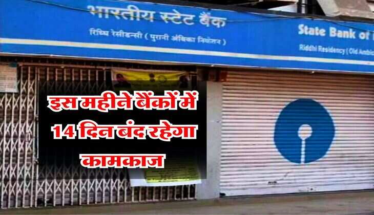 Bank Holidays : इस महीने बैंकों में 14 दिन बंद रहेगा कामकाज