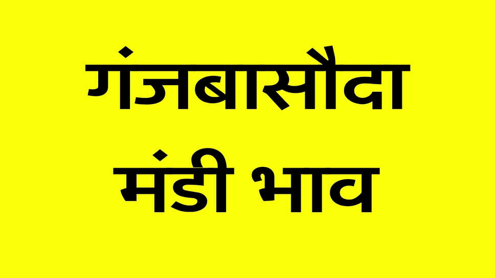 गंजबासौदा मंडी भाव 30 अक्टूबर 2026: सोयाबीन, सरसों, चना और धान के ताजा रेट