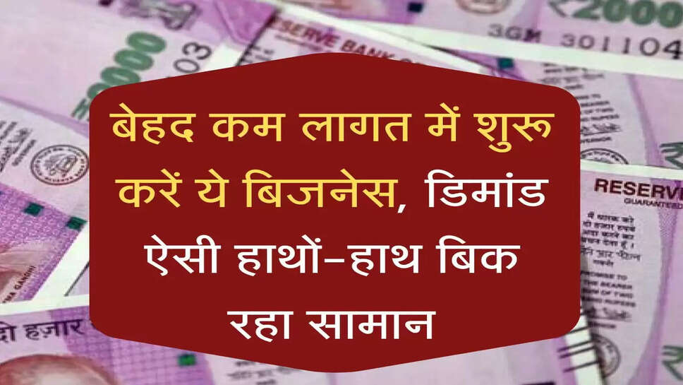 Business Idea:&nbsp;बेहद कम लागत मेें शुरू करें ये बिजनेस, डिमांड ऐसी हाथों-हाथ बिक रहा सामान