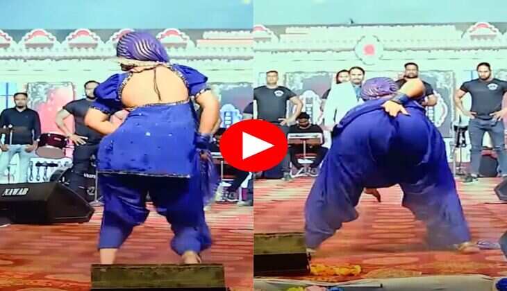 Gori Nagori Dance : स्टेज पर लेटकर गोरी नागोरी ने किया डांस, फैंस बोले - मैडम जी कमाल का डांस 