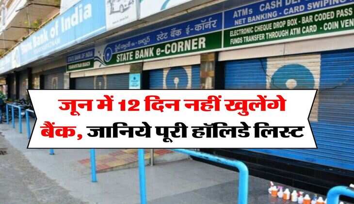 Bank Holidays 2025 : जून में 12 दिन नहीं खुलेंगे बैंक, जानिये पूरी हॉलिडे लिस्ट
