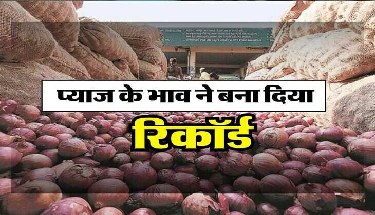 Onion Price Hike : प्याज के भाव ने बना दिया रिकॉर्ड, चेक करें आज का मंडी भाव