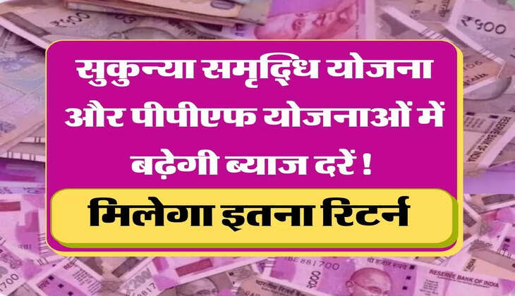 interest rates hike सुकुन्या समृद्धि योजना और पीपीएफ योजनाओं में बढ़ेगी ब्याज दरें! मिलेगा इतना रिटर्न