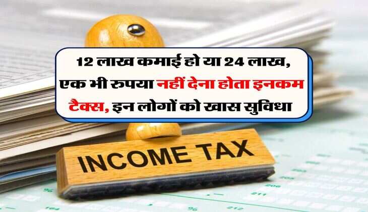 Income Tax : 12 लाख कमाई हो या 24 लाख, एक भी रुपया नहीं देना होता इनकम टैक्स, इन लोगों को खास सुविधा&nbsp;