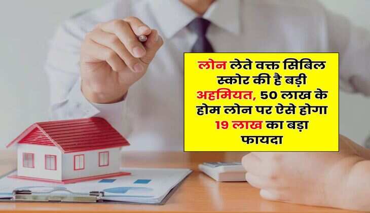 CIBIL Score : लोन लेते वक्त सिबिल स्कोर की है बड़ी अहमियत, 50 लाख के होम लोन पर ऐसे होगा 19 लाख का बड़ा फायदा