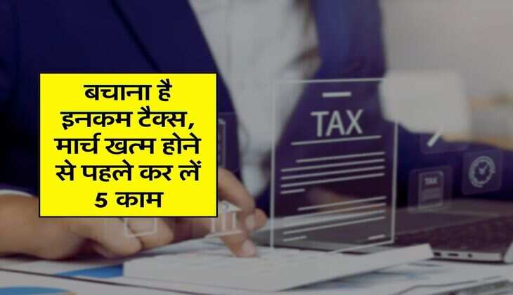 Income Tax Saving : बचाना है इनकम टैक्स, मार्च खत्म होने से पहले कर लें 5 काम