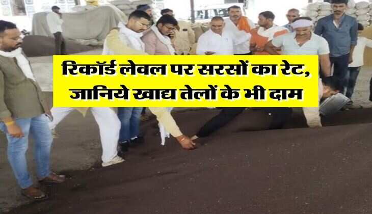 Sarso Ka Bhav 25 july 2025 : रिकॉर्ड लेवल पर सरसों का रेट, जानिये खाद्य तेलों के भी दाम