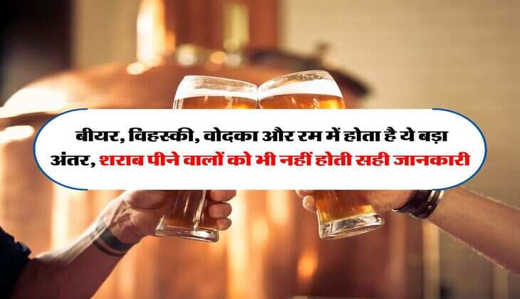 Liquor : बीयर, विहस्की, वोदका और रम में होता है ये बड़ा अंतर, शराब पीने वालों को भी नहीं होती सही जानकारी