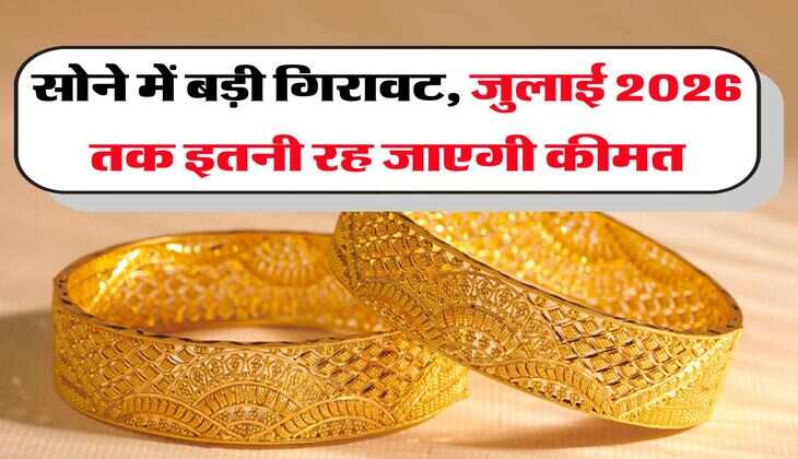 Gold Rate Down : सोने में बड़ी गिरावट, जुलाई 2026 तक इतनी रह जाएगी कीमत