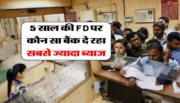 fixed deposit : 5 साल की FD पर कौन सा बैंक दे रहा सबसे ज्यादा ब्याज, निवेश करने से पहले चेक कर लें ब्याज दरें