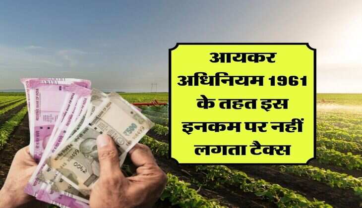 Income Tax : आयकर अधिनियम 1961 के तहत इस इनकम पर नहीं लगता टैक्स