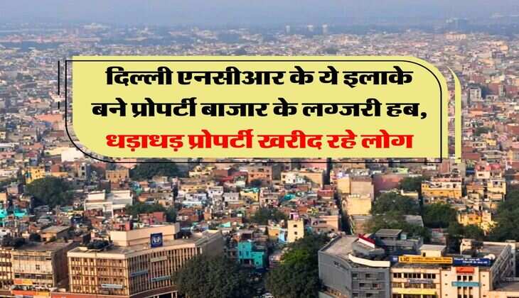 Property Rates : दिल्ली एनसीआर के ये इलाके बने प्रोपर्टी बाजार के लग्जरी हब, धड़ाधड़ प्रोपर्टी खरीद रहे लोग