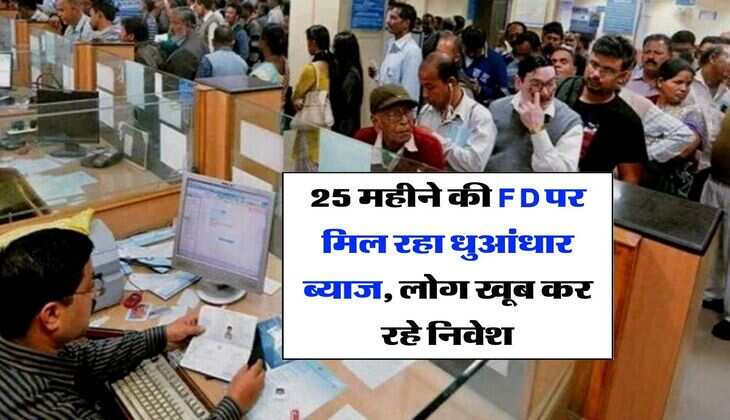 25 महीने की FD पर मिल रहा धुआंधार ब्याज, लोग खूब कर रहे निवेश
