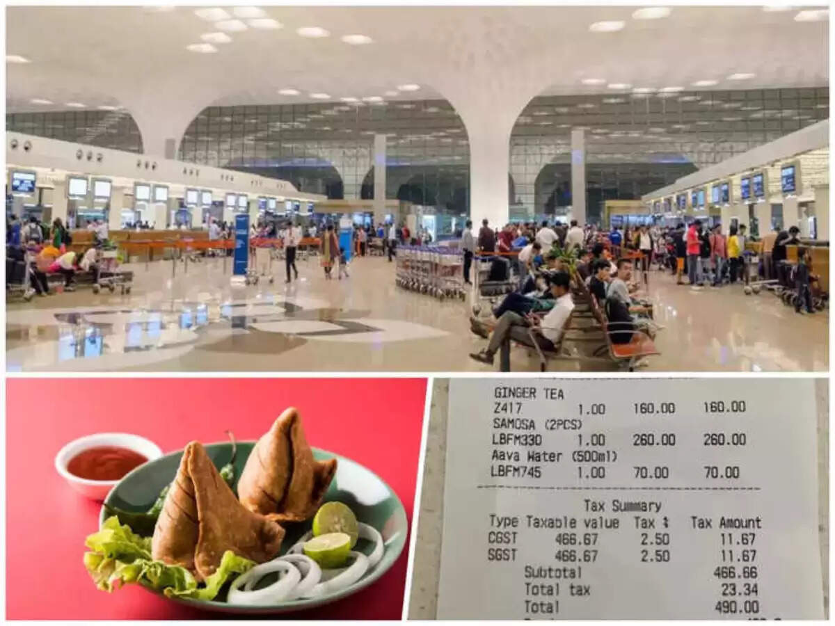 Mumbai Airport Viral Food Bill
