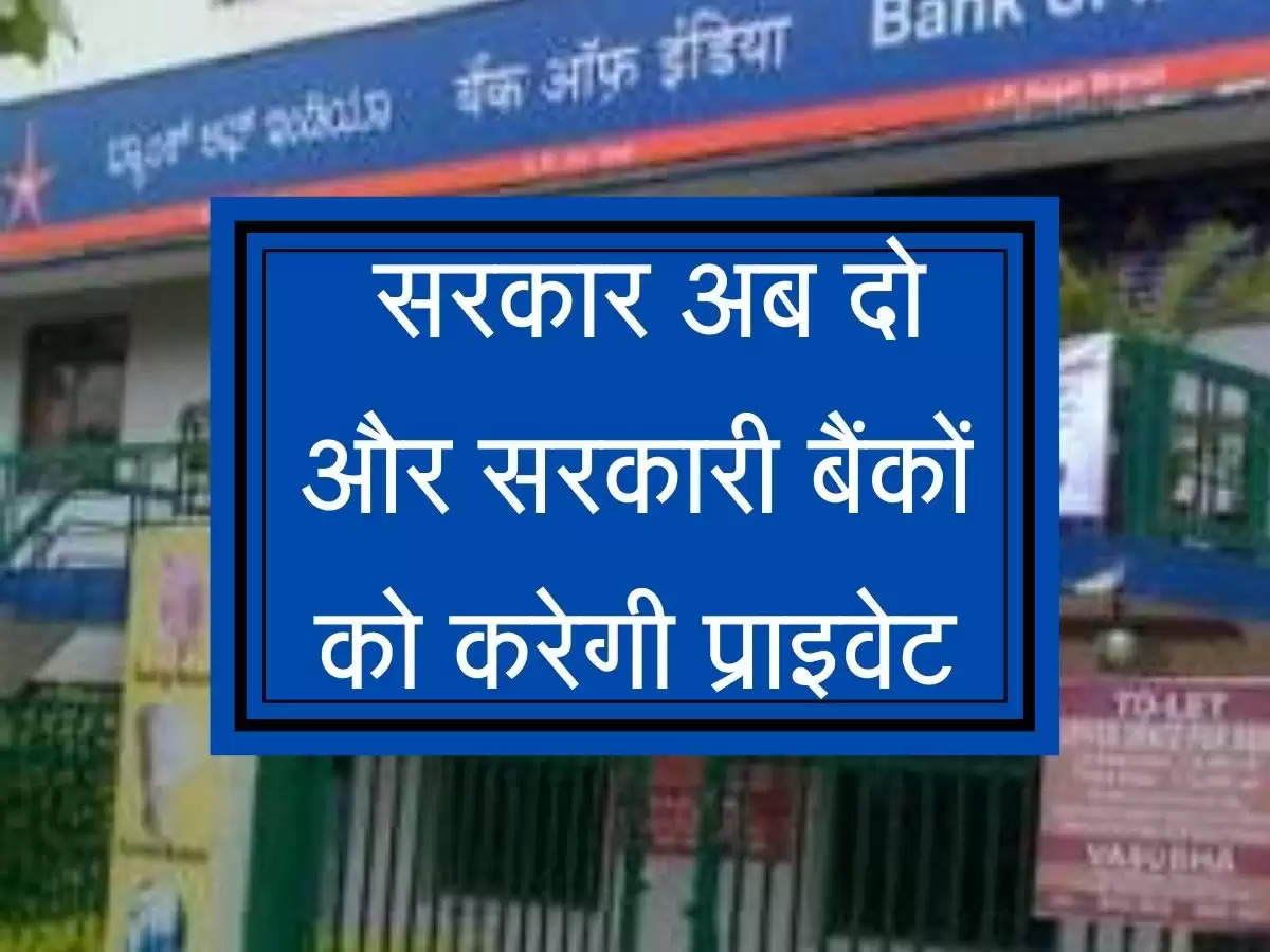 Privatization Of Banks: सरकार अब दो और सरकारी बैंकों को करेगी प्राइवेट