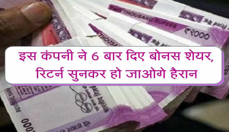 Stock Market : इस कंपनी ने 6 बार दिए बोनस शेयर, रिटर्न सुनकर हो जाओगे हैरान, क्या आपके पोर्टफोलियो में है ये शेयर
