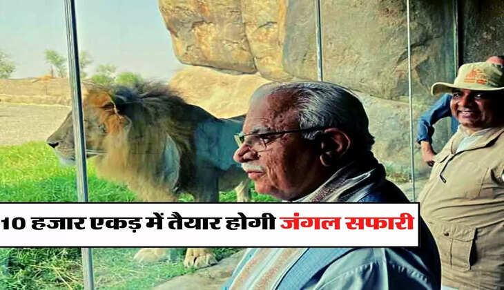 Jungle Safari - दिल्ली-एनसीआर और हरियाणा के लोगों को दुनिया के सबसे बड़े पार्क की सौगात, 10 हजार एकड़ में तैयार होगी जंगल सफारी  