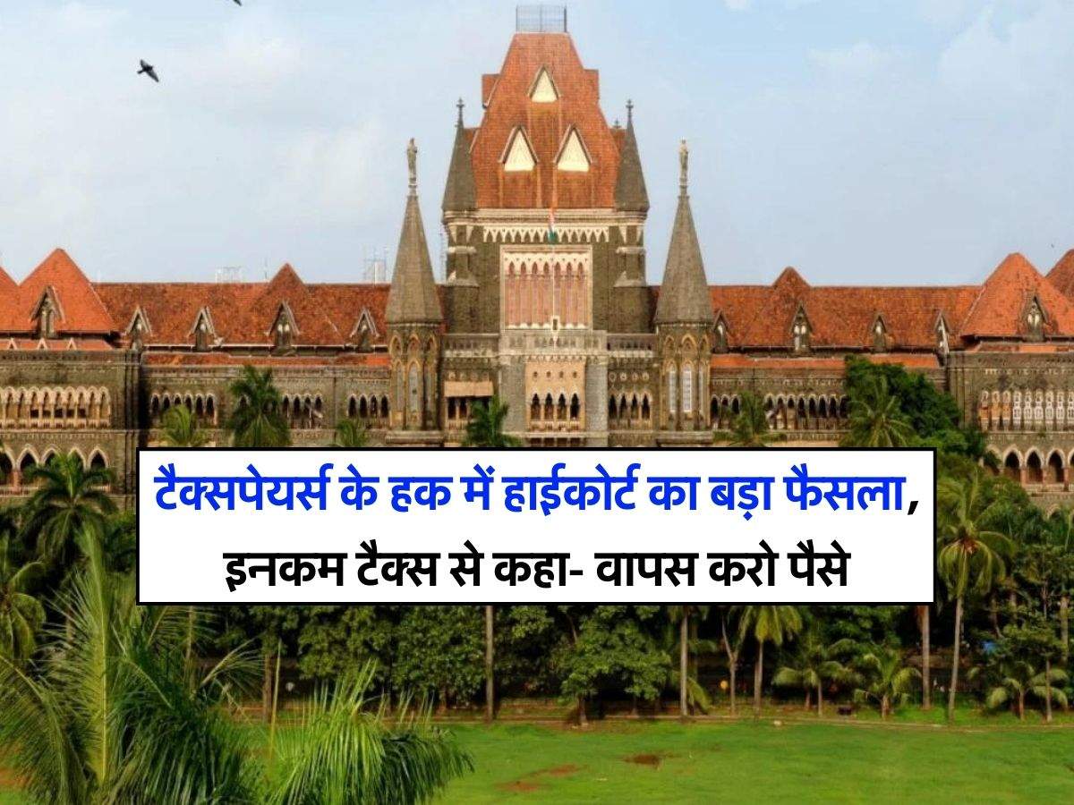 Income Tax : टैक्सपेयर्स के हक में हाईकोर्ट का बड़ा फैसला, इनकम टैक्स से कहा- वापस करो पैसे