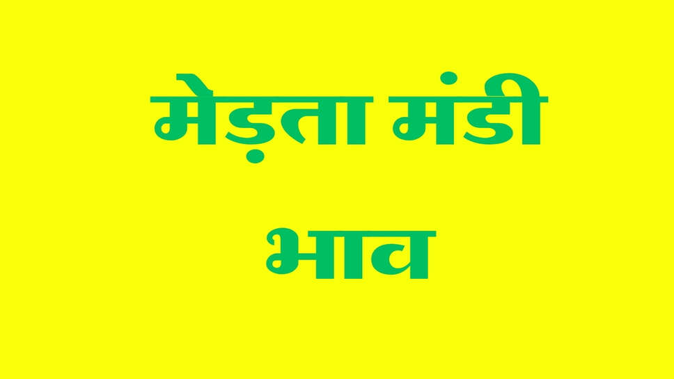 मेड़ता मंडी भाव 15 अक्टूबर 2026: ग्वार और तारामीरा में तेजी, मूंग-चना के ताजा भाव जारी