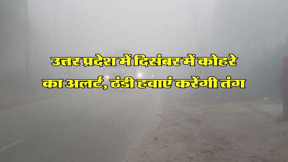 UP Weather : उत्तर प्रदेश में दिसंबर में कोहरे का अलर्ट, ठंडी हवाएं करेंगी तंग&nbsp;