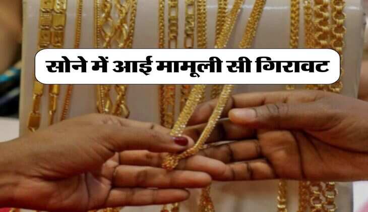 Gold Silver Price Today : सोने में आई मामूली सी गिरावट, खरीदने से पहले जान लें 22 और 24 कैरेट गोल्ड के रेट