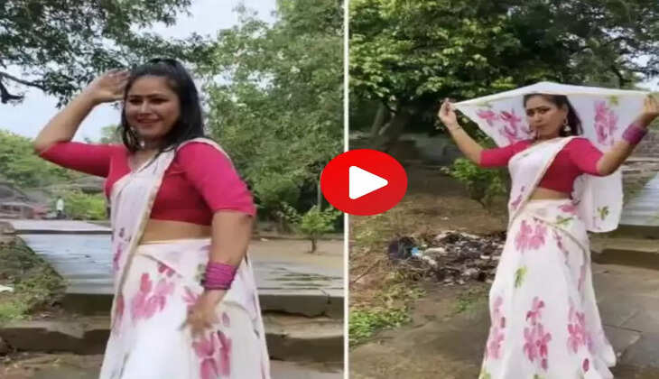 Priyanka Pandit ने साड़ी पहन लगाए दिलकश अंदाज में ठुमके, वीडियो वायरल