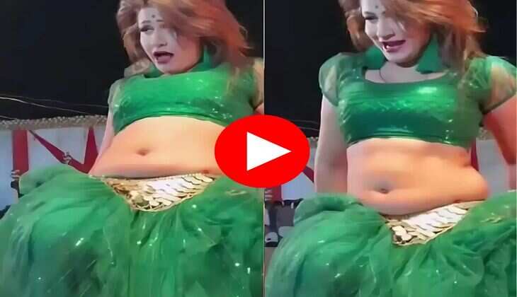 Gori Nagori Dance : कच्ची कली बनकर स्टेज पर किया हसीन डांस, लोगों के छूटे पसीने