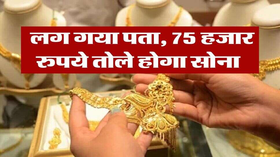 Gold Rate : लग गया पता, 75 हजार रुपये तोले होगा सोना&nbsp;