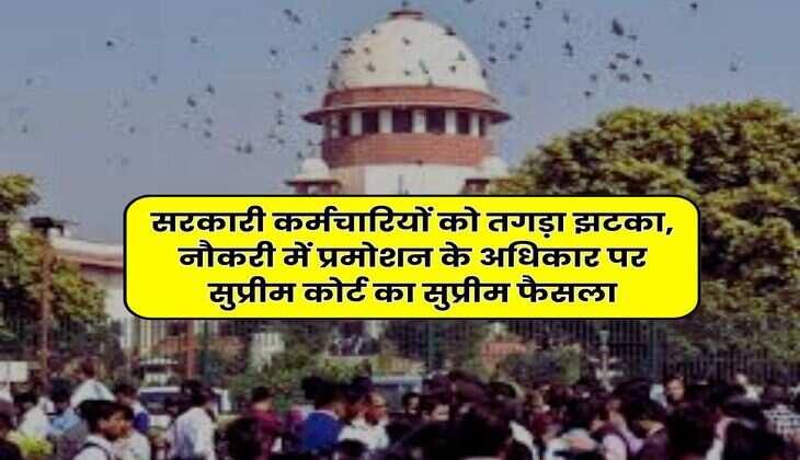 Supreme Court : सरकारी कर्मचारियों को तगड़ा झटका, नौकरी में प्रमोशन के अधिकार पर सुप्रीम कोर्ट का सुप्रीम फैसला